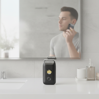 Rasoir portable RUCHA rechargeable par USB, rasoir sans fil pour la tête, mini rasoir à grille pour hommes