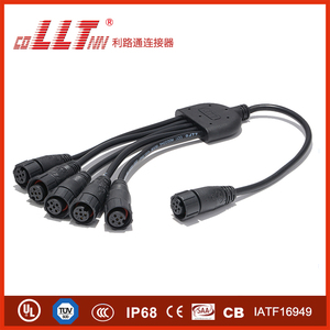 Llt 2 3 4 pins Y loại <span class=keywords><strong>Splitter</strong></span> Cáp LED chiếu sáng ngoài trời không thấm nước cáp kết nối - Product Image 5