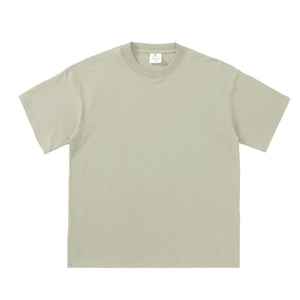 T-shirt Casual da Uomo in Cotone 280gsm con Colletto Oversize e Stampa a Tinta Unita - Stile Casual - Product Image 4