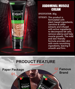 Crème amincissante pour le corps, brûle les graisses du ventre, petite taille, huit paquets - Product Image 4
