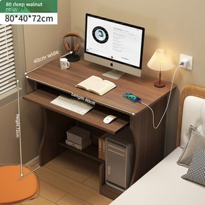 <span class=keywords><strong>Bureau</strong></span> d'angle moderne en L Wayon <span class=keywords><strong>avec</strong></span> <span class=keywords><strong>étagère</strong></span> et support pour ordinateur, poste de travail en bois pour <span class=keywords><strong>bureau</strong></span> à domicile et configuration de jeu - Product Image 6
