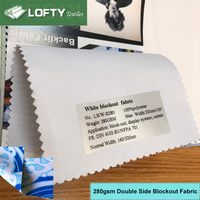 Tissu occultant 280 g/m² pour impression recto-verso, idéal pour les murs d'exposition, compatible avec la sublimation par transfert de papier