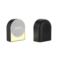 Jam Alarm Speaker Nirkabel dengan Lampu LED dan Mesin White Noise
