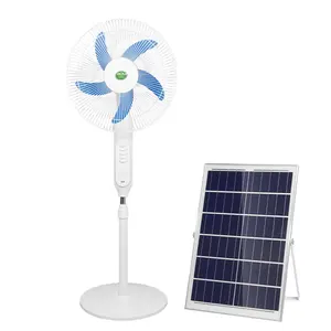 Ventilateur électrique solaire à économie d'énergie de jardin extérieur de haute qualité avec panneau solaire