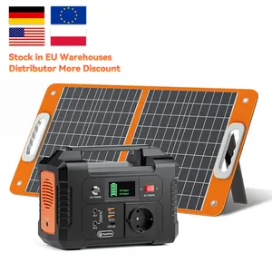 China All-in-One-Großhandel Lithium-Ionen mit Panel abgeschlossen Set Mini 200W tragbaren Solargenerator für Camping im Freien