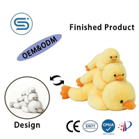 Vente en gros de jouets en peluche en forme de canard de dessin animé, fabricant de jouets en peluche personnalisés, jouets en peluche doux pour enfants, cadeau pour enfants