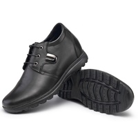 Chaussures rehaussantes décontractées pour hommes de 7 cm de hauteur, en cuir véritable respirant, pour le bureau et les soirées