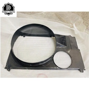 Cubierta de ventilador de radiador de fibra de carbono para coche, ajuste Interior de ajuste para 1993-1998 <span class=keywords><strong>Supra</strong></span> MK4 DD - Product Image 4