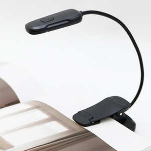 Lampe de lecture portable à clip LED 9 lumières, blanc chaud, 3 températures de couleur, 9 niveaux de luminosité, rechargeable, flexible et réglable - Product Image 2