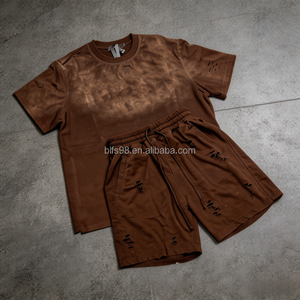 Conjunto de Camiseta y Pantalones Cortos Deportivos Personalizados para Hombre, Ropa Deportiva de Alta Calidad para Correr, Gimnasio y Entrenamiento al Aire Libre - Product Image 2