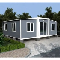 Maison conteneur extensible prête à l'emploi, pré-assemblée, modulaire, pour camping en plein air, site de secours d'urgence