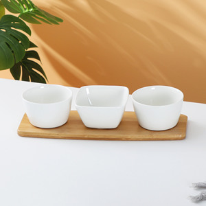 Vajilla para el hogar de alta calidad, plato de aperitivos cuadrado redondo blanco, cuencos, <span class=keywords><strong>tapas</strong></span> de cerámica para restaurante, platos para servir - Product Image 2