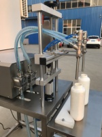 Remplisseur de crème cosmétique à double tête Remplisseur de lotion pommade Machine de remplissage semi-automatique de pâte de miel