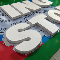 Lettres 3D personnalisées en acrylique blanc Lettres en PVC pour Bars d'affaires Mariages Magasins Bureaux Enseigne de fête sans luminance pour usage domestique