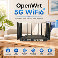 Routeur modem 5G avec carte SIM, certifié CE/FCC, Wifi6, deux emplacements pour carte SIM 5G, Openwrt OEM AX3000, modem Gigabit LTE 4G, routeur Wifi6 d'entreprise