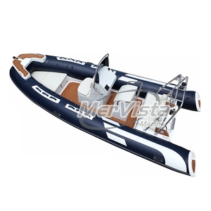 Barco de fibra de vidrio CE 17 pies Orca alta velocidad casco semirrígido costilla inflable 520 Schlauchboot 6M <span class=keywords><strong>con</strong></span> <span class=keywords><strong>Motor</strong></span> - Product Image 6