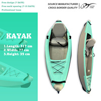 Kayak Pedal Drive Gonflable 2 Personnes Pêche pour Lacs Rivières Océan Utilisation avec Bateau de Pêche pour Paddle Water Bike Pédale Bateau