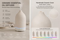 Humidificateur d'air ultrasonique pour pièce de 200 ml, diffuseur d'arômes en céramique, télécommande, diffuseur d'huiles essentielles de bureau