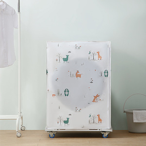 Housse de machine à laver EVEFU, design original, étanche, motif dessin animé, épaisse, anti-poussière, pour usage domestique, automatique à chargement par le haut - Product Image 2