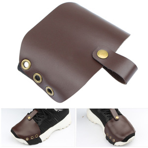 Motorcycle wear-resistant and non-slip shift cover, PU leather shift lever <b>pad</b>, gear shift shoe cover, riding shoe cover, - Product Image 5