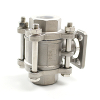 Vanne à boisseau sphérique manuelle en acier inoxydable fileté 3 voies KXC Q11 DN32 DN40 CF8m 1000wog OEM DIN BS pour gaz/eau/huile – Vente en gros usine