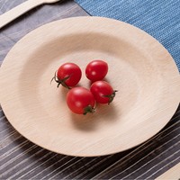 Assiettes carrées jetables en bois écologiques en gros pour servir des pizzas et des sushis lors de fêtes