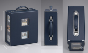 Customizable Window Pu Leather Card Box Multifunctional Detachable for Card Games and <b>Entertainment</b> - Product Image 1