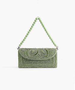 Bolsos de Hombro de Algodón con Cuentas Hechas a Mano para Mujer, Estilo Clutch para Uso Diario, Compras Nocturnas y Fiestas - Product Image 4