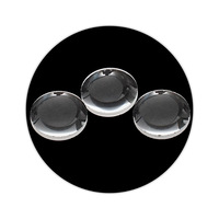 Lentille optique biconvexe de 10 mm, lentille de focalisation et d'agrandissement pour pointeur laser, module laser et projets optiques DIY