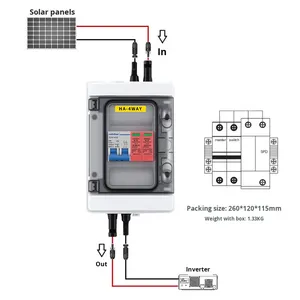 1 ingresso 1 uscita DC500V/600V/1000V scatola combinatore solare fotovoltaico DC a AC Combiner apparecchiature di distribuzione - Product Image 4