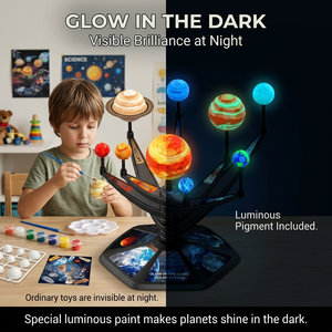Sistema Solare con Modello Luminoso al Buio, Giocattoli Educativi Fai-da-Te per Bambini, Scienza STEM con Pianeti Telecomandati - Product Image 6