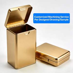 กล่องใส่การ์ดโลหะสแตนเลส ทองเหลือง อะลูมิเนียม รูปทรงสี่เหลี่ยมผืนผ้า ดีไซน์เรียบง่าย สำหรับใส่ไพ่โป๊กเกอร์ ไพ่เล่นการ์ด พร้อมโลโก้สั่งทำได้ - Product Image 2