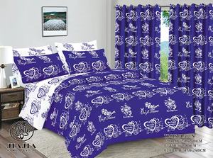 Afrika Markt Hochwertige Baumwolle Bettwäsche Bettwäsche 6 Stück Bettwäsche Set Flach bettwäsche Set mit Vorhängen Kissen bezug Blatt - Product Image 4