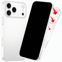 Coque de téléphone PC translucide mate givrée pour iPhone 17 Air 17 Pro Max, fine, légère, ultra-mince, rigide