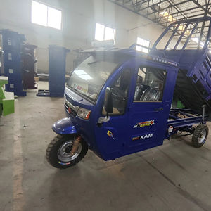 Triciclo eléctrico de servicio pesado semicerrado volquete de motocicleta tipo cuerpo cerrado con función atrapada - Product Image 1