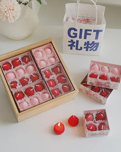 Vela Aromática de Cera de Soja al por Mayor, Decoraciones para el Día de San Valentín, Accesorio de Boda Económico, Vela Rosa de Fresa al por Mayor - Product Image 3