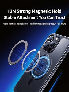 Anker Matte PC TPU <b>Phone</b> Case Built-in 360° Rotatable Magnetic Kickstand Shockproof Protective Cover - Product Image 2