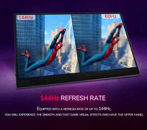 17,3 Zoll 1080p Typ-C 3ms Antwort ips hdr 144hz tragbarer Gaming-Bildschirm Monitor Game <span class=keywords><strong>Player</strong></span> schlanker tragbarer Monitor 17 für Laptop - Product Image 4
