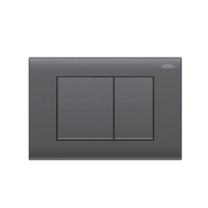 Boutons de chasse d'eau KONIG, installation facile, design en plastique ABS brillant couleur gunmetal, plaque de chasse d'eau <span class=keywords><strong>double</strong></span> pour <span class=keywords><strong>WC</strong></span> suspendu - Product Image 2