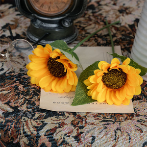 Flores Artificiales de Girasol para Venta al por Mayor, Decoración del Hogar, Arreglos, Adornos, Accesorios, Fabricantes de Flores de Seda - Product Image 2