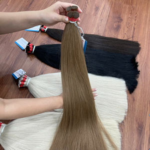 Extensiones de pelo vietnamita de calidad superior precio de fábrica al por mayor pelo a granel color personalizable doble dibujado de Thanh an Hair - Product Image 4