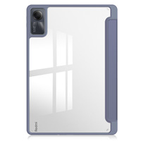 Housse de protection en cuir PU + TPU transparent à trois volets pour Redmi pad SE 11 pouces 2023 Smart Sleep Tablet Cove