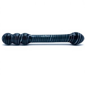 YFSJ Dildo en verre cristal, modèle BL_106B, style fleur bleue, pour couple - Product Image 1