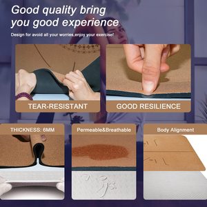 Hot Natural Eco-friendly Fitness Outdoor Practice Pilates Floor Exercise Canvas Bag <b>Waterproof</b> Cork Yoga <b>Mat</b> - Product Image 3