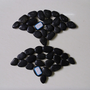 Tapis <span class=keywords><strong>de</strong></span> massage des pieds en galets avec bordure personnalisée, design en pierres, imperméable, antidérapant, tapis décoratif pour entrée - Product Image 1