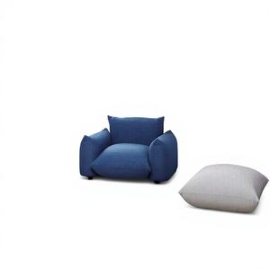 WISEMAX FURNITURE Poltrona da Terra Moderna Minimalista Europea, Divano <span class=keywords><strong>Rosa</strong></span> in Lana d'Agnello, Divani d'Accento per Villa - Product Image 3