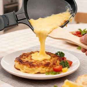 Ustensiles en bois pour raclette, planches <span class=keywords><strong>à</strong></span> fromage, poêles <span class=keywords><strong>à</strong></span> frire, outil <span class=keywords><strong>à</strong></span> fromage double face en bois pour la <span class=keywords><strong>fondue</strong></span> - Product Image 3