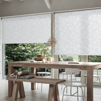 Stores verticaux anti-UV, imperméables, coupe-vent, à motifs, avec télécommande intelligente sans fil et capteur, occultation totale à 100 %