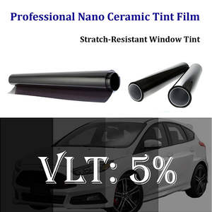 Film de protection solaire pour vitres de voiture TESR organique noir VLT 05% UV100% Nano-céramique - Product Image 4