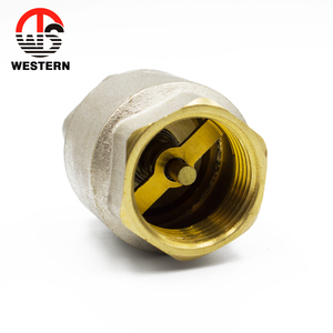 Válvula de retención de aire chapada en níquel, resorte Vertical de latón de 1 vía, 1/2 pulgadas, PN40 - Product Image 2